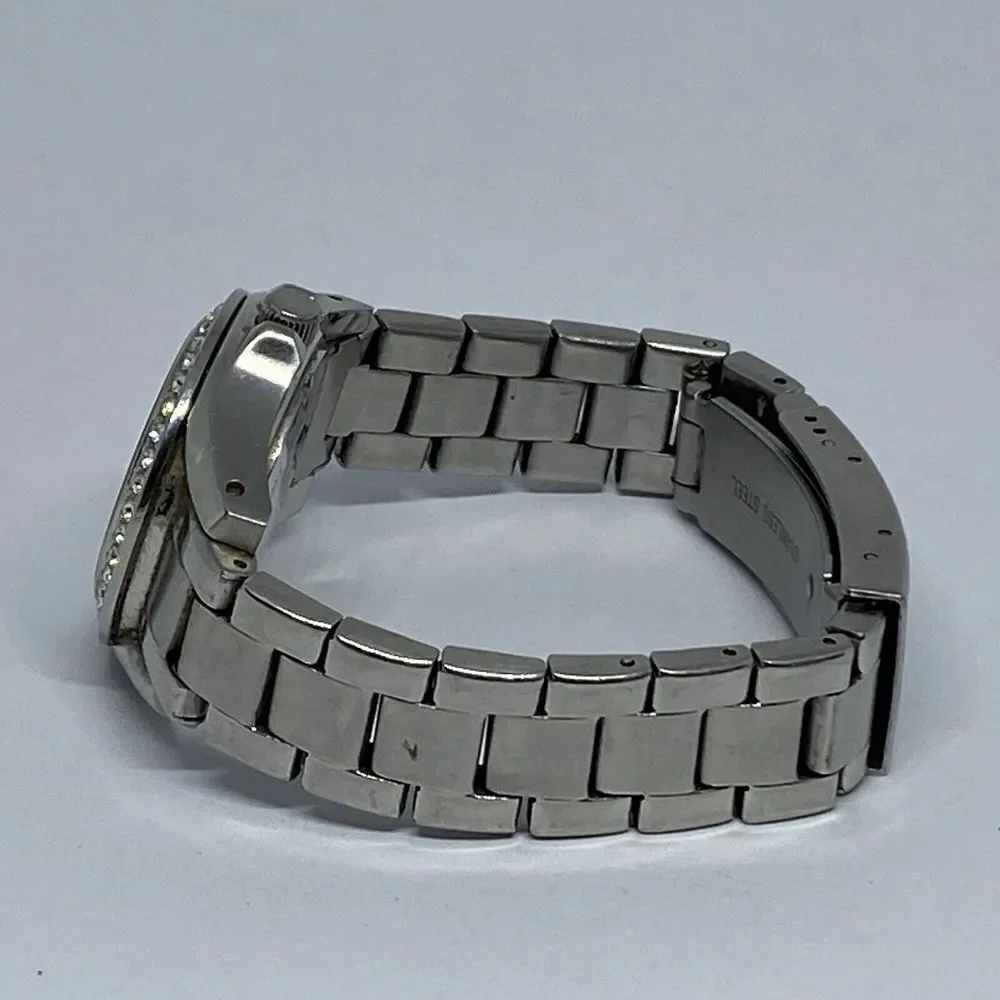 Fossil ES3378 Women's Silver Stainless Steel Gold Analog Dial Quartz Watch CM636